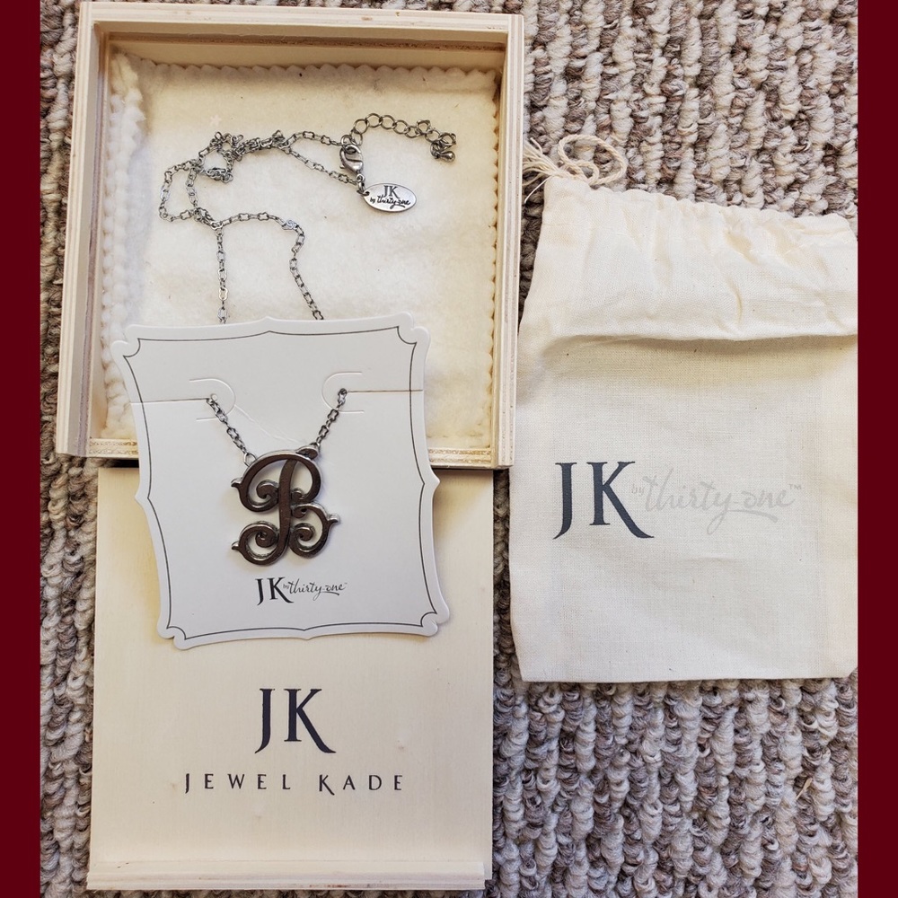 Letter B Charm Necklace